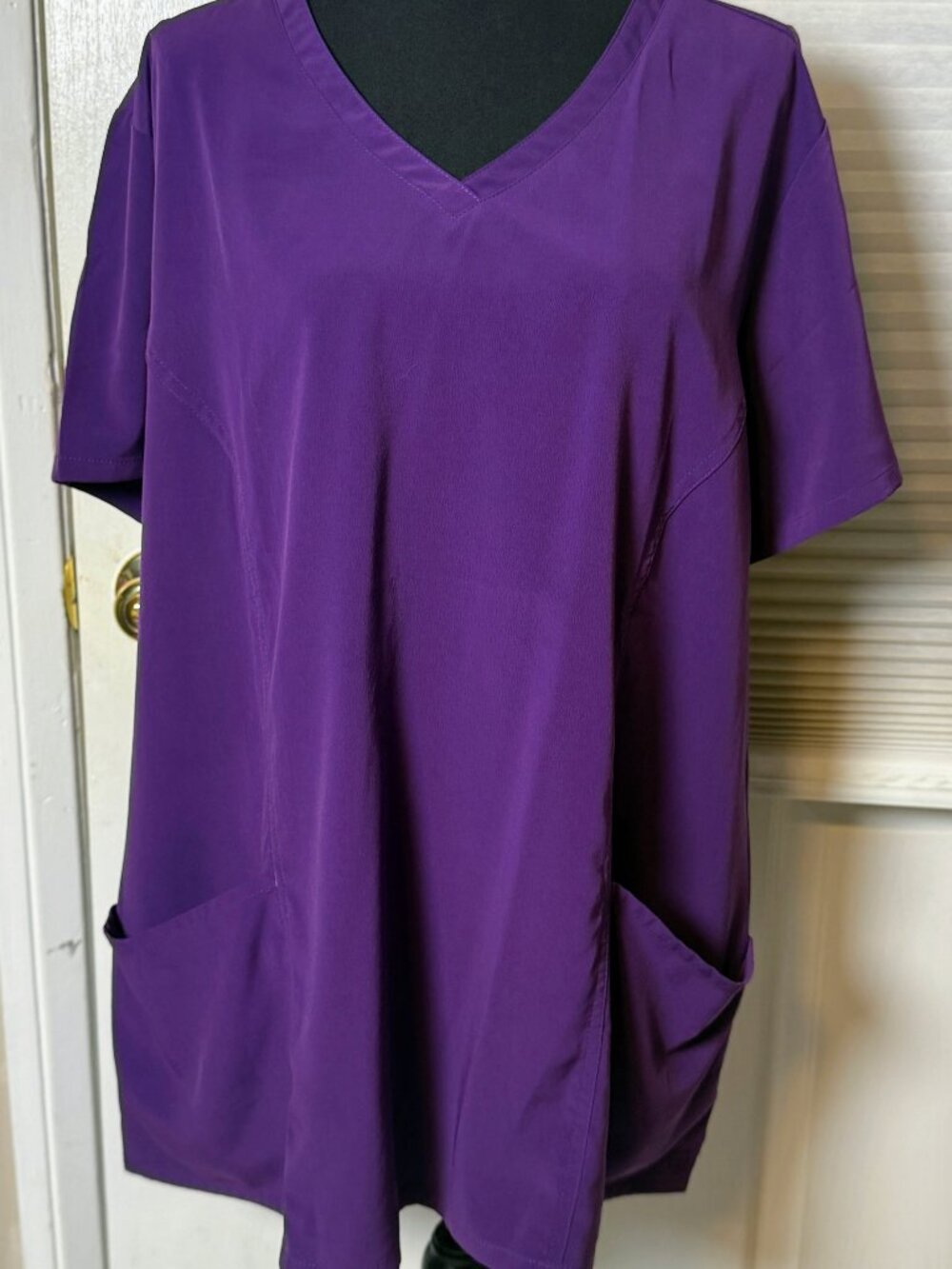 Willow Brook Purple Medical Scrub Top Women’s Plus Size 2XL NWOT